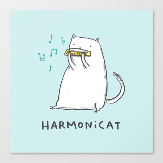 Harmonicat Canvas Print