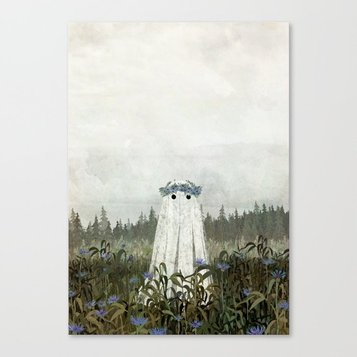 Cornflower Ghost Canvas Print