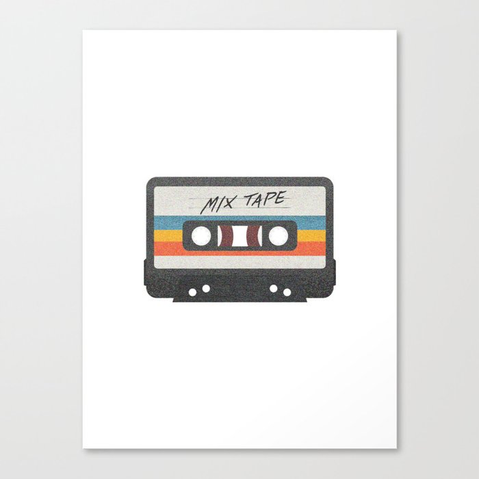 Mix Tape Retro Design Canvas Print