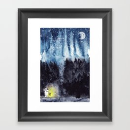 Wandering in darkness Framed Art Print