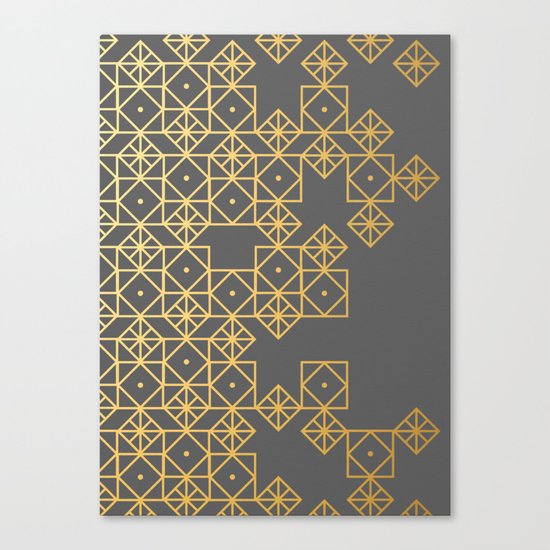 Geometric Gold Canvas Print