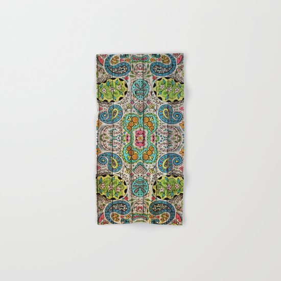 Kashmir on Wood 03 Hand & Bath Towel