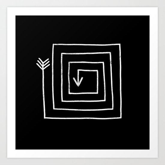 Square Arrow Art Print