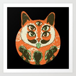 Alien Cat Art Prints For Any Decor Style Society6