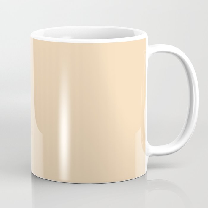 Pale Peach Solid Color Pairs Pantone Apricot Gelato 12-0817 TCX - Shades of Orange Hues Coffee Mug