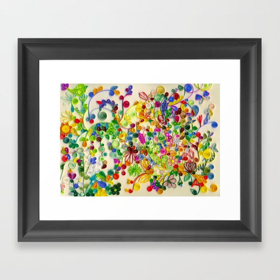 My little garden Framed Art Print