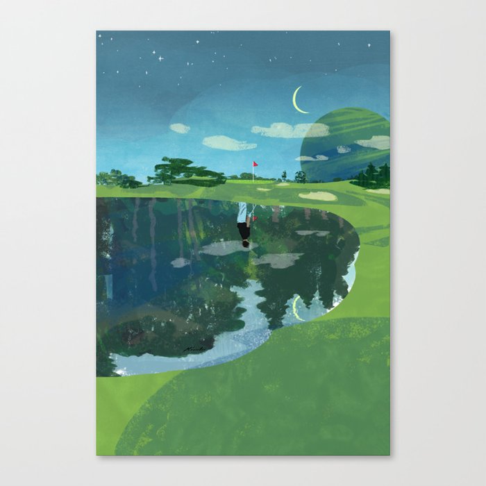 Golf Forest Canvas Print