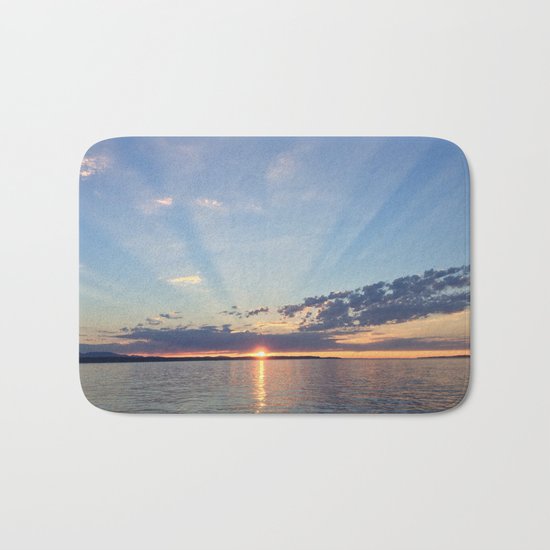 A Seattle Sunset Bath Mat