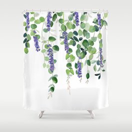 Eucalyptus and Lavender  Shower Curtain