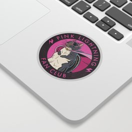 Little Thumbelina Girl: Pink Lightning Fan Club Sticker