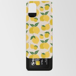Les Citrons | 01 - Retro Lemon Print Abstract Lemons Android Card Case