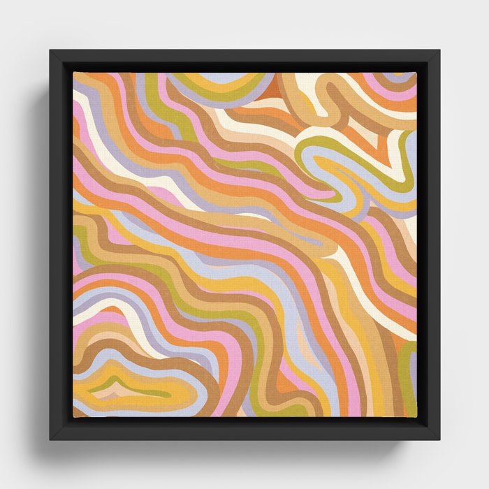 Liquid Marble Framed Canvas