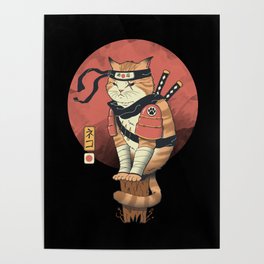 Shinobi Cat Poster