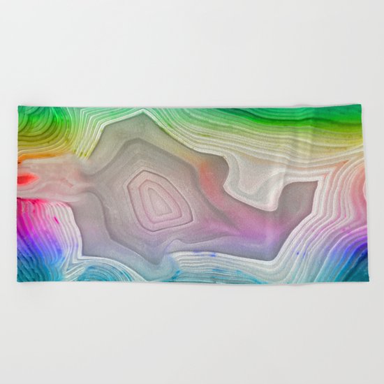 MINERAL RAINBOW Beach Towel