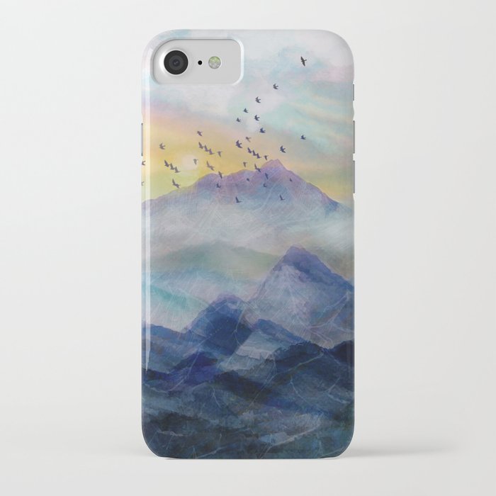 mountain sunrise iphone case