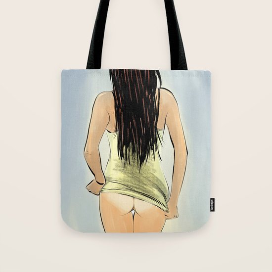 long hair Tote Bag