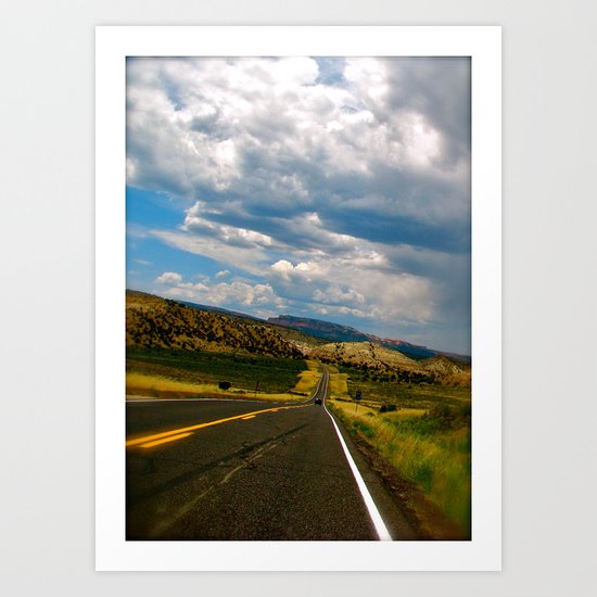 Tilted Road Trip Art Print