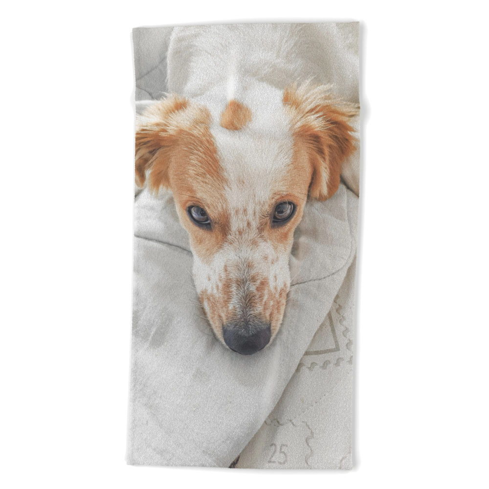 Dog By Sergio Souza Beach Towel by goldenretrievers_fan