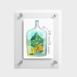 Life Is Better Around The Campfire Floating Acrylic Print