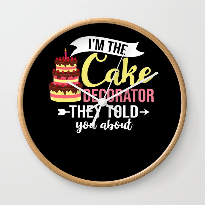 Cake Decorating Baker Ideas Beginner Wall Clock