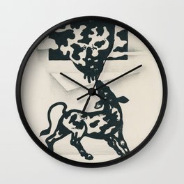 Golden Calf Wall Clock
