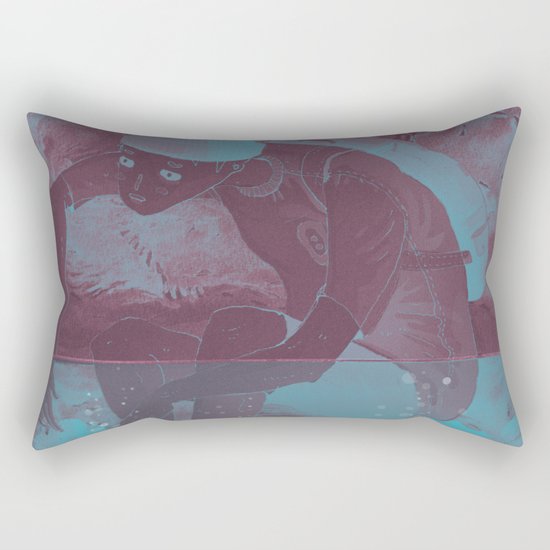 i cant swim Rectangular Pillow