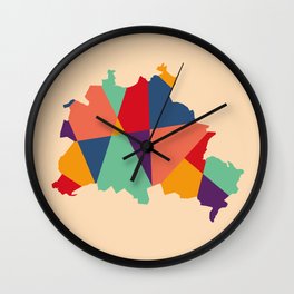 Abstract Berlin Wall Clock