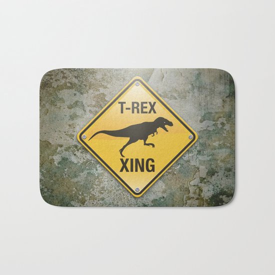 T-Rex Crossing Bath Mat