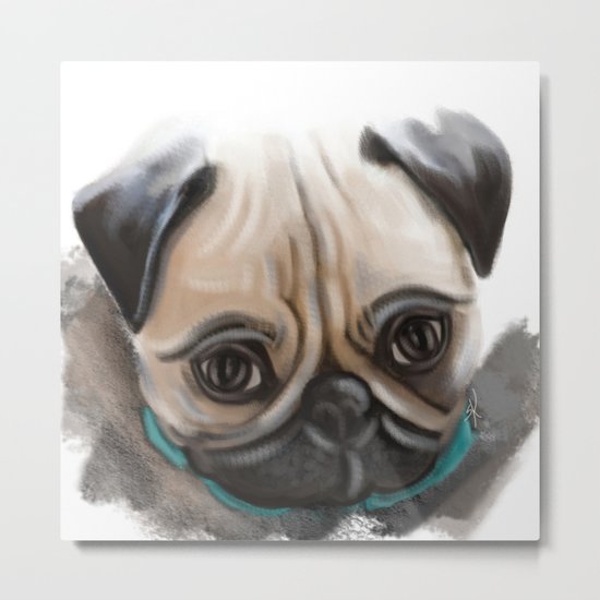 Pug Metal Print