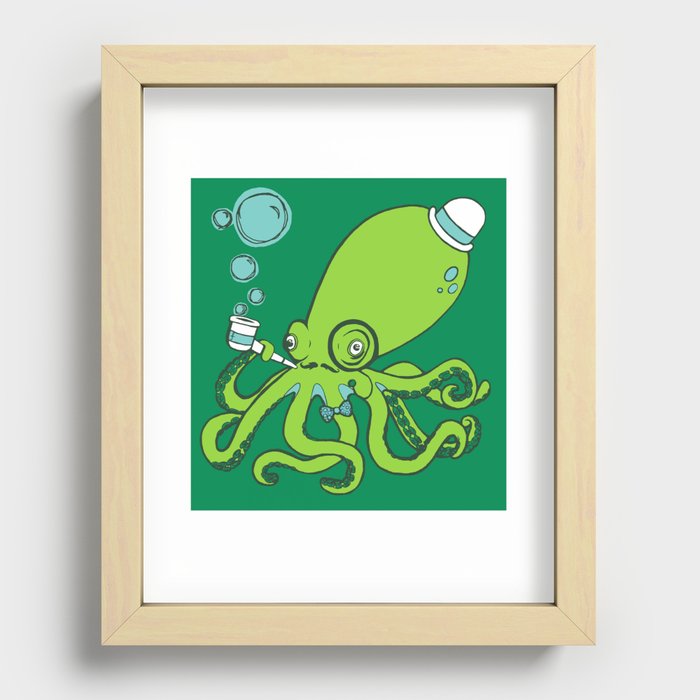 Mr.Octopus Recessed Framed Print