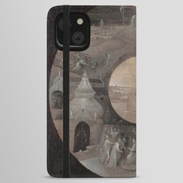 Hieronymus Bosch - Scenes from the Passion of Christ St John the Evangelist on Patmos iPhone Wallet Case