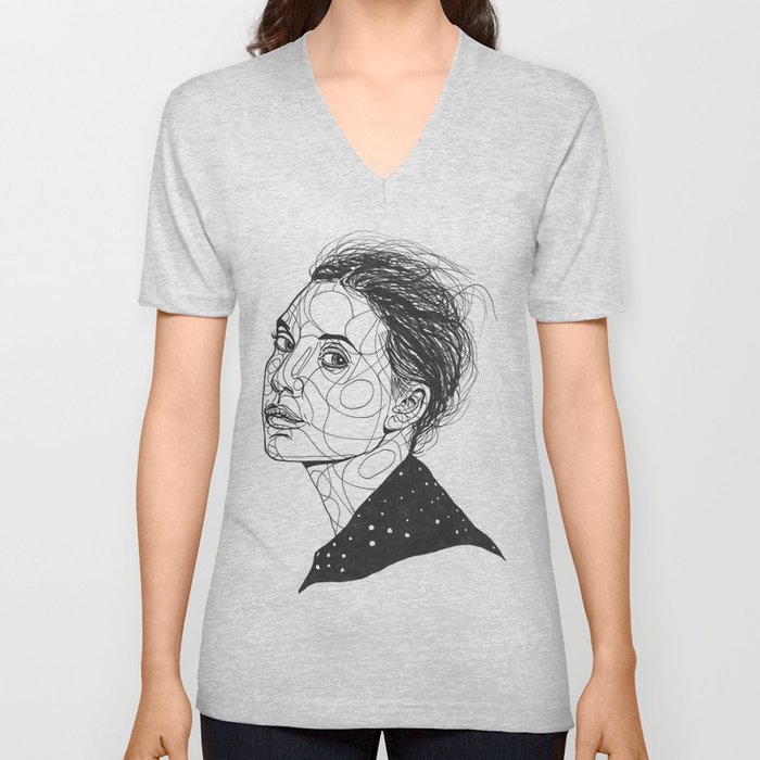 Lykke Li V Neck T Shirt