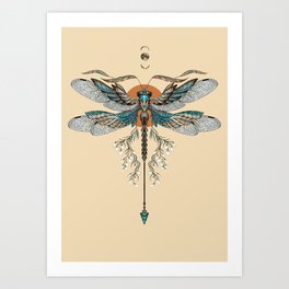 Dragonfly Tattoo Art Print