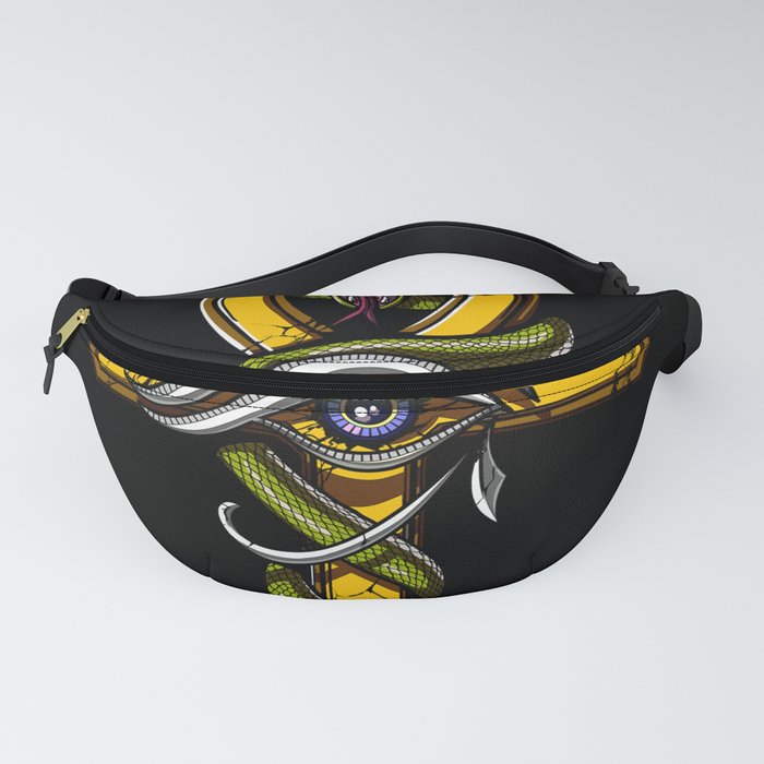 Ankh Eye Of Horus Egyptian Snake Symbol Fanny Pack by Nikolay
