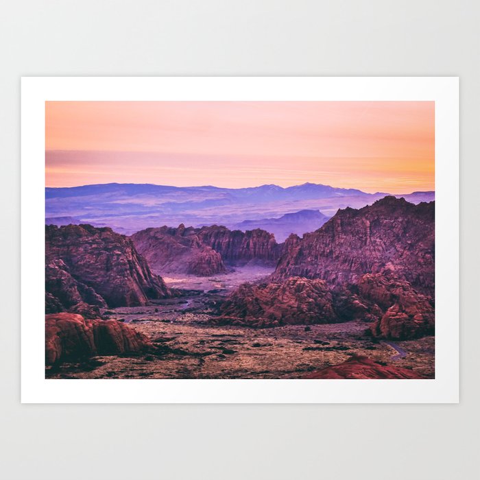 American Southwest Sunset Fine Art Print Art Print