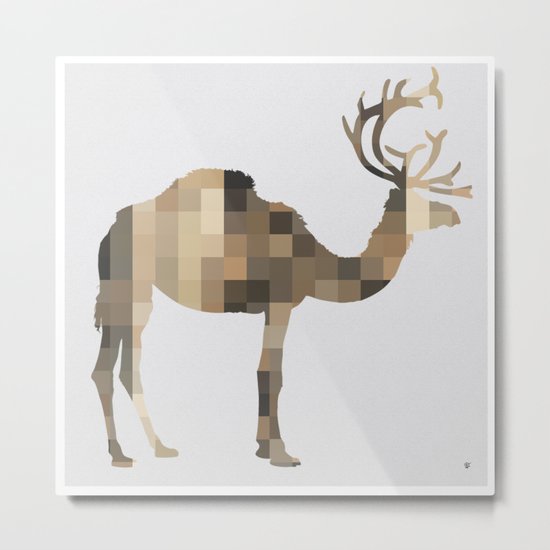 FabCreature · CaDeerPa 7 Metal Print
