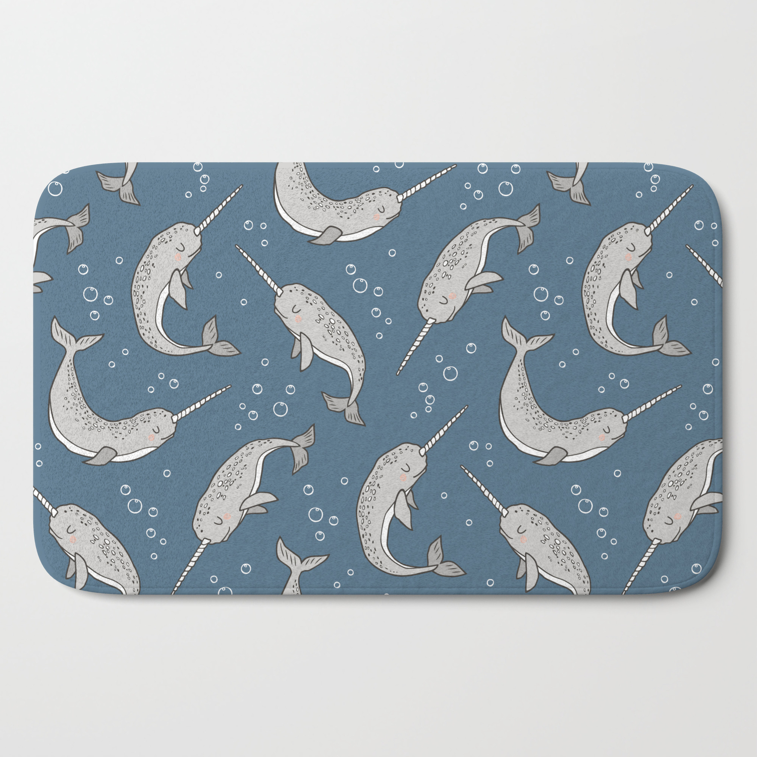 navy blue bath mat