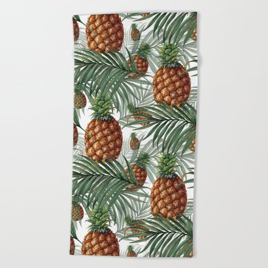 King Pineapple Beach Towel