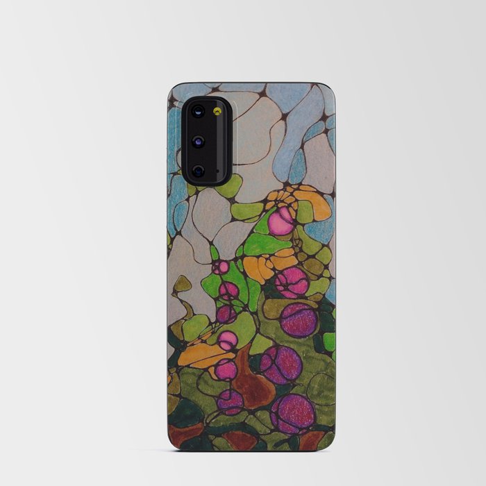 Abstract Flower Field Android Card Case