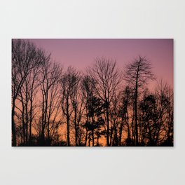 Fall sunset Canvas Print
