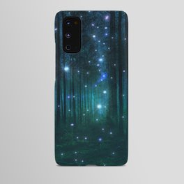 Glowing Space Woods Android Case