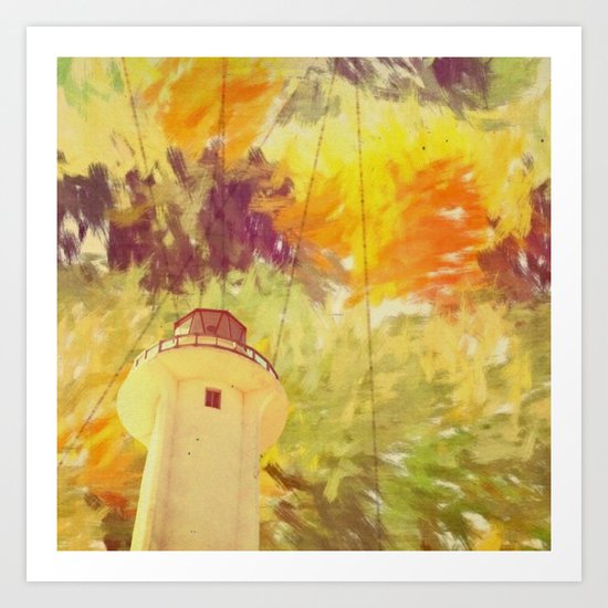 optic lines Art Print