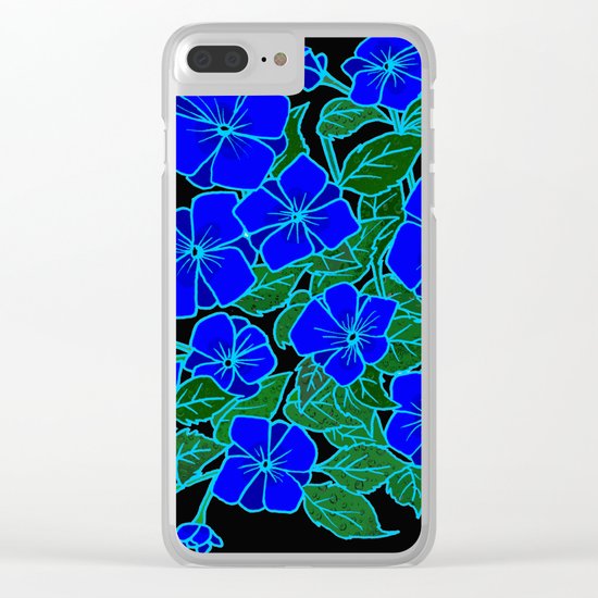Blue Violets #6 Clear iPhone Case