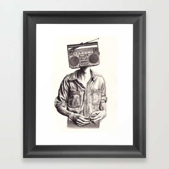 Radio-Head Framed Art Print