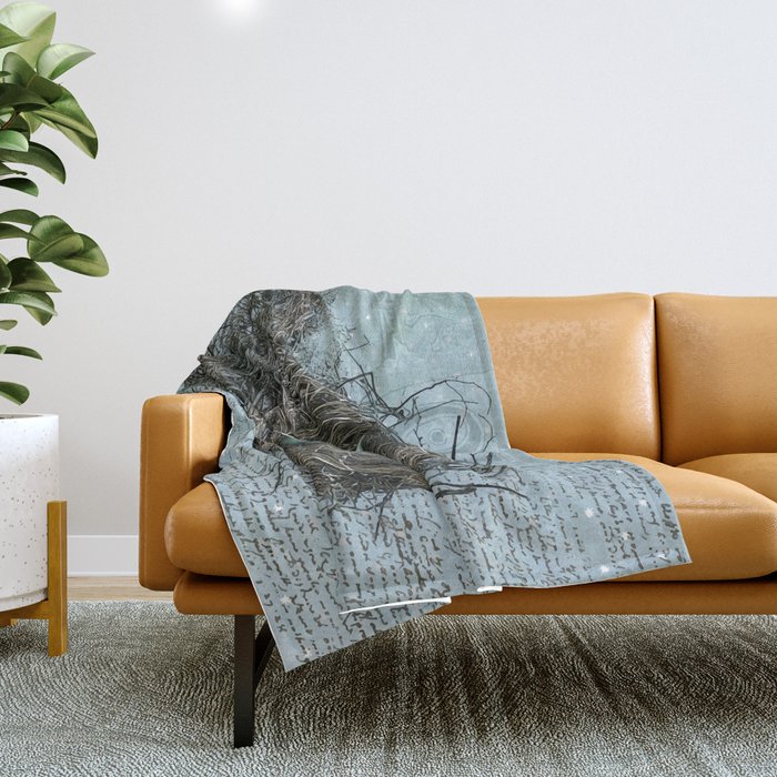 Bird Nest Throw Blanket