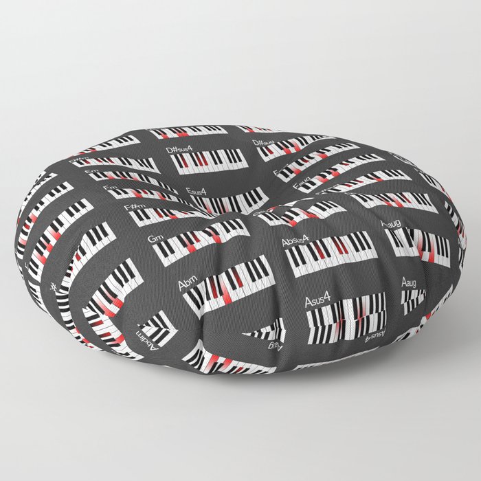 Piano Chords Floor Pillow