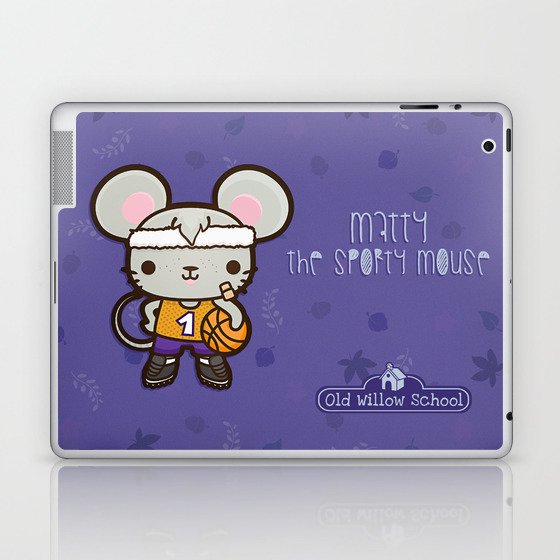 Matty the Sporty Mouse Laptop & iPad Skin
