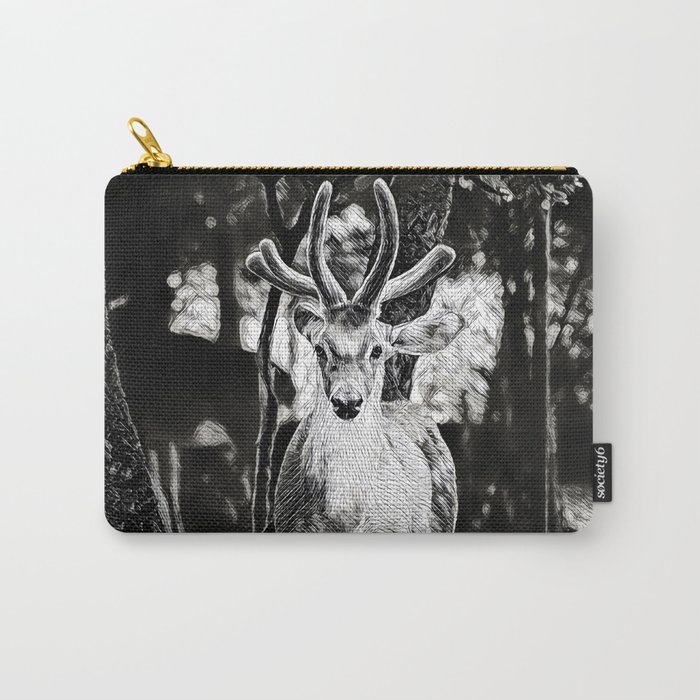 Spot Me - Realistic Deer Drawing Carry-All Pouch