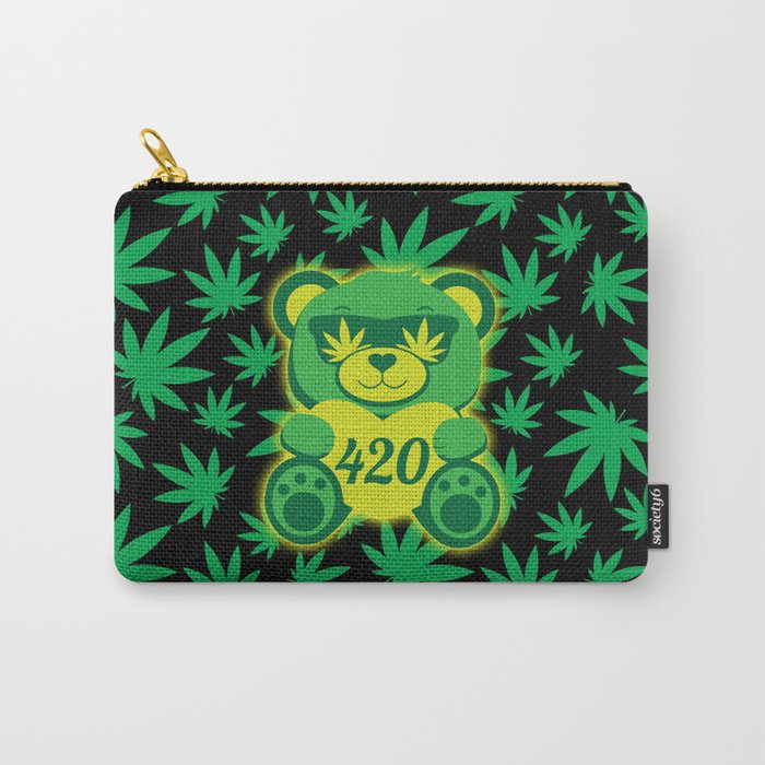 420 Teddy Bear Carry-All Pouch
