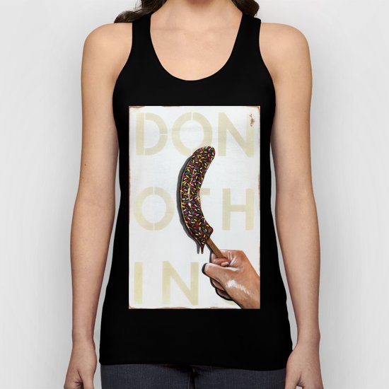 DO NOTHING Frozen Banana with sprinkles Unisex Tank Top